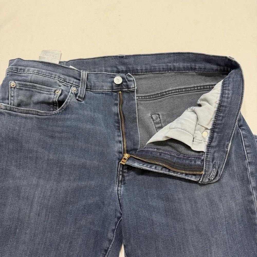 Levi's Men's Blue Stretch Jeans Dark Wash Straight Denim